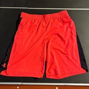 Under Armor neon orange shorts